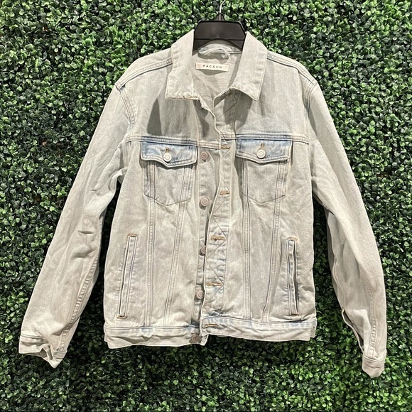 PacSun Oversized Light Wash Jean Jacket - Picture 1 of 14